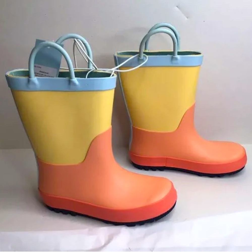 Cat & Jack Toddler Color block Rain boots size 12